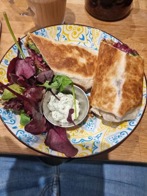 Doner wrap at Eden Cafe Clifton in Bristol