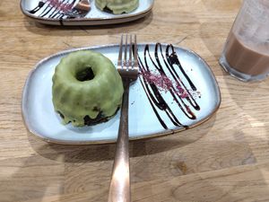 Matcha Bundt Cake at Eden Cafe Clifton in Bristol