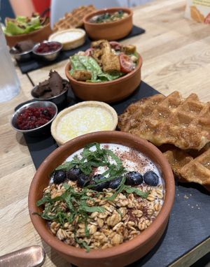 Rest of breakfast platter   at Eden Cafe Clifton in Bristol