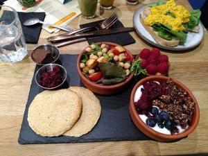 Brunch platter at Eden Cafe Clifton in Bristol