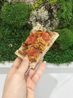 Pizza bread  at Eden Cafe Clifton in Bristol