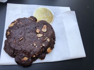Lush rich cookie  at Eden Cafe Clifton in Bristol