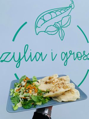 Pierogi ala ruskie at Bazylia i Groszek in Gorzow Wielkopolski