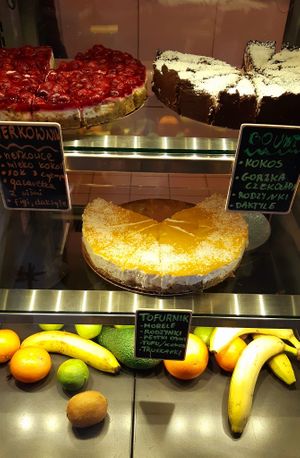 Various cakes every day at Bazylia i Groszek in Gorzow Wielkopolski