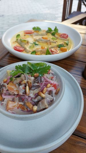 Mushroom ceviche  #Veganuary at Mudra in Buenos Aires