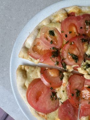 Pizza naplitana  at Mudra in Buenos Aires