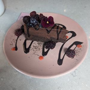 Torta de chocolate at Mudra in Buenos Aires