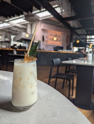 Pina colada at Mudra in Buenos Aires