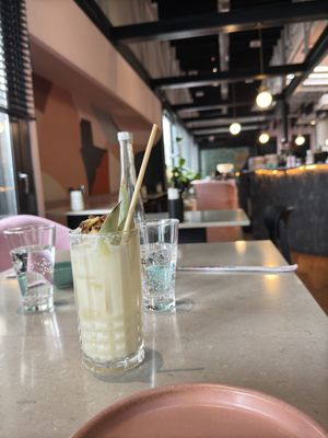 Alcohol free piña colada  at Mudra in Buenos Aires
