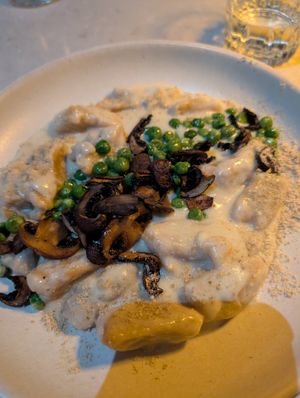 Sweet potato gnocci at Mudra in Buenos Aires