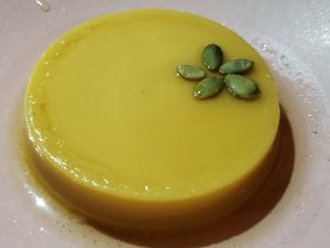 Flan at Mudra in Buenos Aires