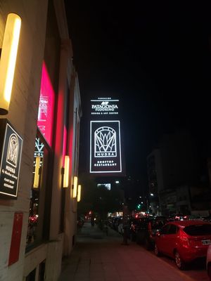 outside at Mudra in Buenos Aires