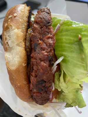 Burger at Mudra in Buenos Aires