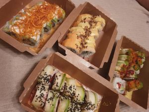 New in the menu: vegan sushi 😊 at Mudra in Buenos Aires