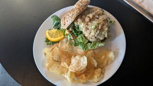 Chickpea bagel at Bruchelle's in Covington
