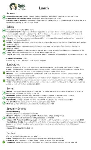  at Gaia Forest Cafe & Market in Granada