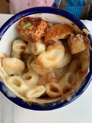 Mac & Cheese BBQ Tofu at Feed Me Fully Loaded in Nottingham