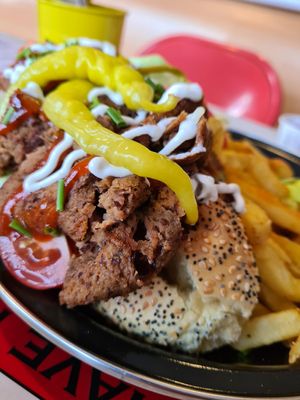 No Hommer hot dog at Feed Me Fully Loaded in Nottingham