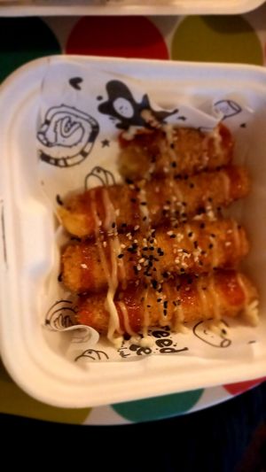 Fried smoke cheese sticks at Feed Me Fully Loaded in Nottingham