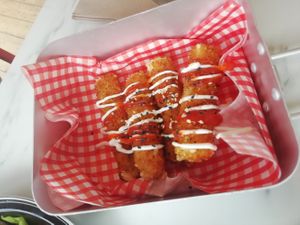 Cheese sticks! at Feed Me Fully Loaded in Nottingham