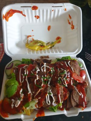 Kerbab fries at Feed Me Fully Loaded in Nottingham