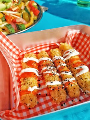 Cheese sticks at Feed Me Fully Loaded in Nottingham