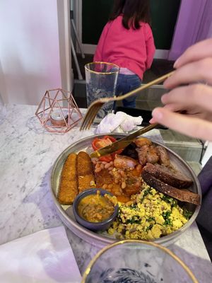 Full breakfast  at Erpingham House in Brighton