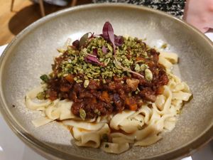 a lentil based pasta dish they had at one point.. can't see on menu now early 2021 at Erpingham House in Brighton