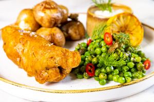 FSH & Smashed Potatoes at Erpingham House in Brighton