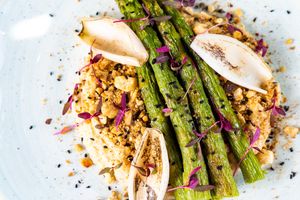Roasted Shallot and Garlic Hummus at Erpingham House in Brighton