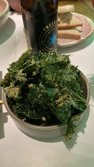 Kale chips  at Erpingham House in Brighton