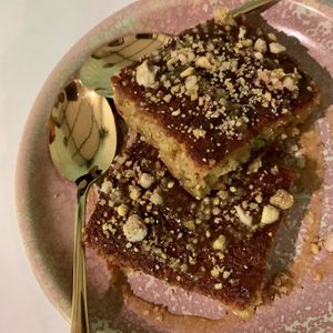 Polenta cake at Erpingham House in Brighton