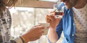 We live, breathe, love coffee.  at Jones Brothers Coffee Company in Amsterdam