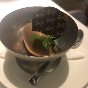 Chocolate sorbet  at Monty's Restaurant in Jakarta
