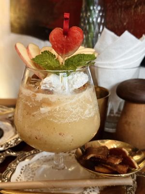 Apple smoothie (50k VND)  at An Bread & Cafe in Hanoi