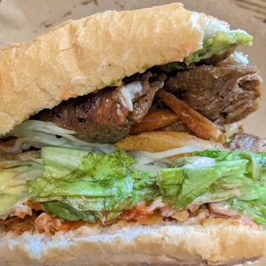 Bread Grill Beef BBQ Vegetarian at An Bread & Cafe in Hanoi