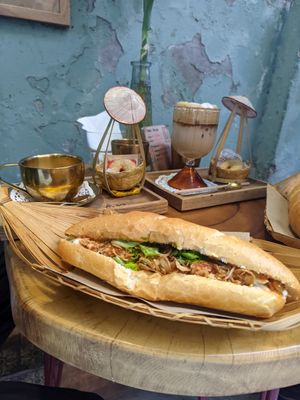 Bread avocado with potato vietnamese (38k VND) at An Bread & Cafe in Hanoi