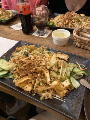P2 vegan fried noodles (tofu doesn’t taste good unfortunately)  at Nem Grill in Braunschweig