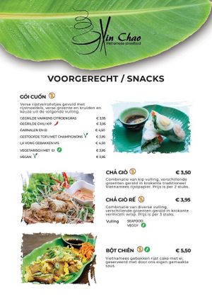 Menu 2 at Xin Chao in Wageningen