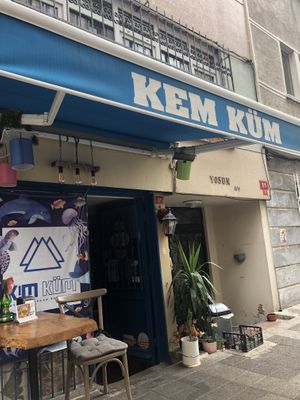 Outside at Plantbased Egyptian Eatery in Istanbul