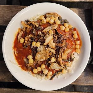 Koshary at Plantbased Egyptian Eatery in Istanbul