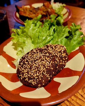 Falafel at Plantbased Egyptian Eatery in Istanbul