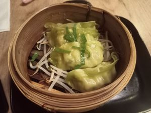 Dumplings at The Noodle Bar in Brussels