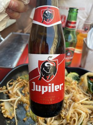 Tasty drinks along with the noodles   at The Noodle Bar in Brussels