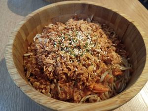 Vegan noodles at Woké in Louvain-la-neuve