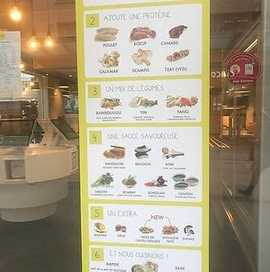 La carte at Woké in Louvain-la-neuve