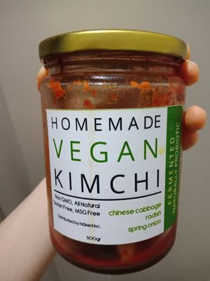Vegan Kimchi (super tasty) at Naked Inc in Jakarta