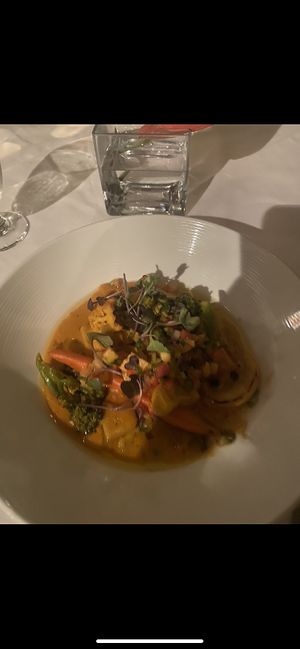  Coconut stew  at Emeralds at Anse Chastanet Resort in Soufriere