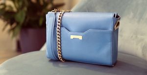 The Pouch in Light Blue at Jenah St Showroom in Berlin