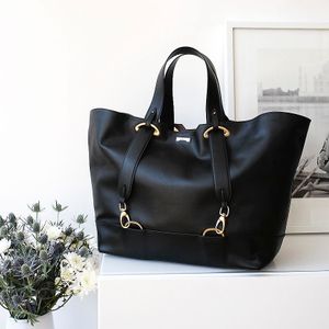 The Backpack Shopper in Black at Jenah St Showroom in Berlin
